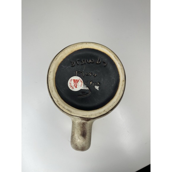 MARA Mexico Stoneware Capricorn Mug‎ Brown & Blue Zodiak Astrology Goat 16 oz - Picture 6 of 6